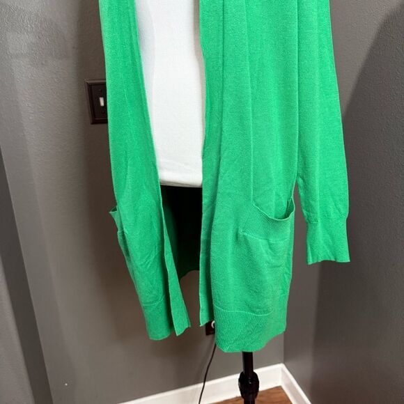 Cielo Green cardigan Sweater open front - Picture 3 of 8